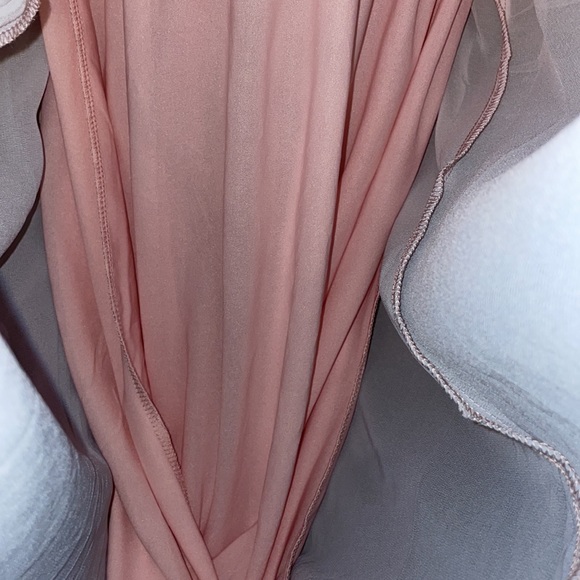 Dress size 12/14 youth new pink blues chiffon style dress - Picture 7 of 13